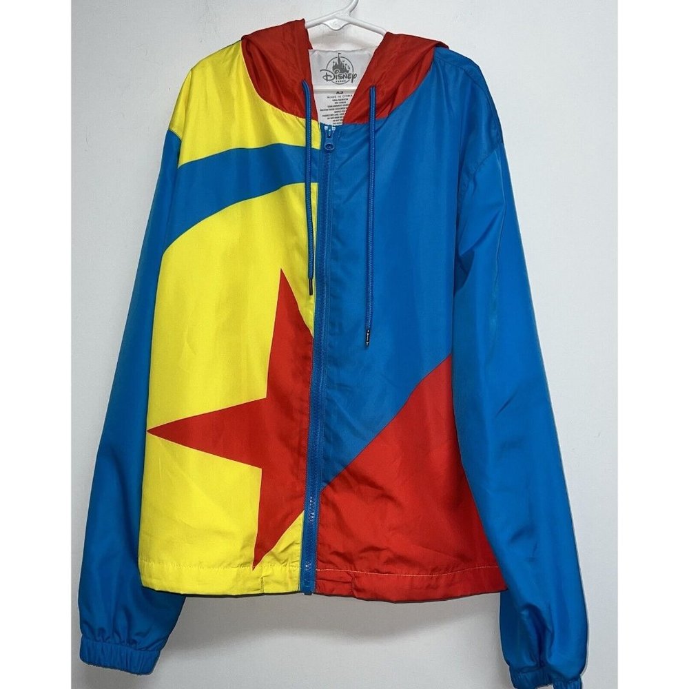 Disney Parks Pixar Toy Story Luxo Ball Hooded Windbreaker Jacket Adult Size XS